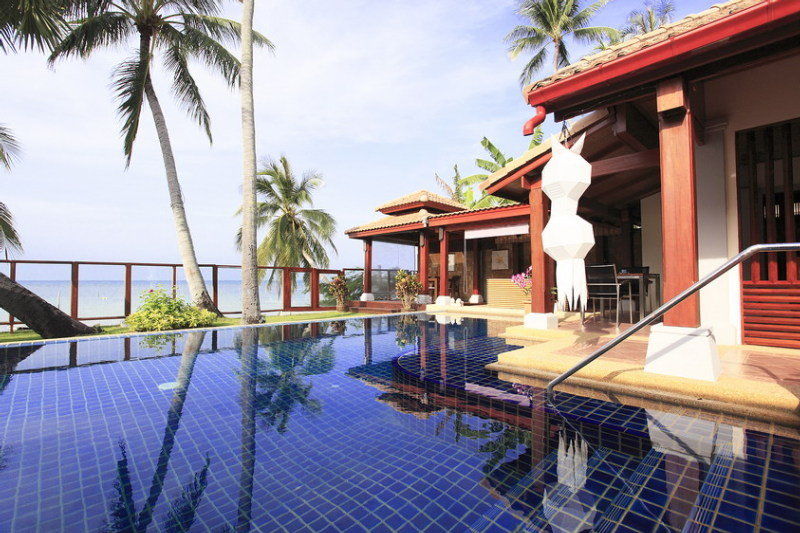 Pao Jin Poon Beach Front Villa Koh Samui Esterno foto